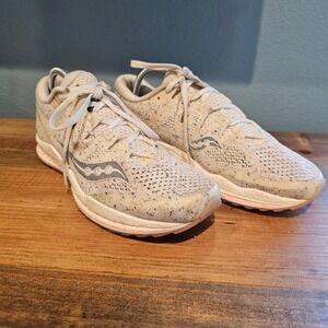 Saucony Womens Freedom ISO 2 Running Shoes Cream Tan Speckled S10440-35 9.5